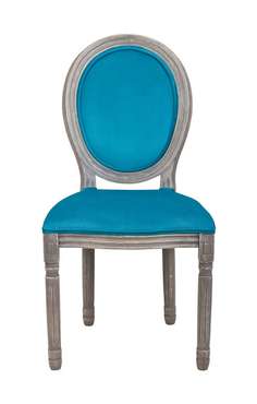 Интерьерный стул Volker blue velvet синего цвета