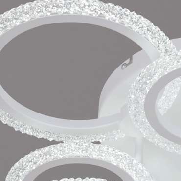 Потолочная люстра 51150-0.3-4+4 WH (акрил, цвет прозрачный)