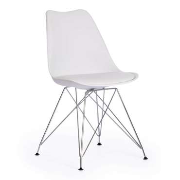 Стул Tulip Iron Chair белого цвета