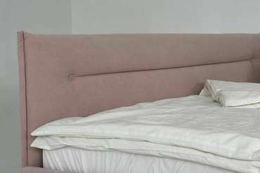 Кровать Альба 120х200 нежно-розового цвета с подъемным механизмом