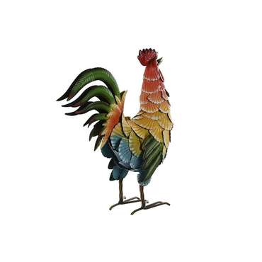 Декоративная фигура Разноцветный Петух 39,5 X 15 X 42 cm (2 штук)