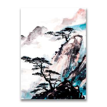 Картина на холсте Японская живопись №2 50х70 см