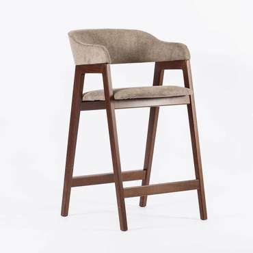 Полубарный стул Челси бежево-коричневого цвета