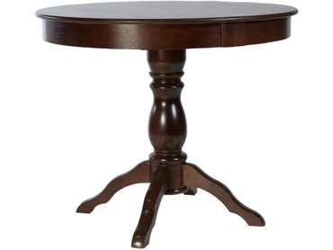 Раздвижной обеденный стол Гелиос темно-коричневого цвета