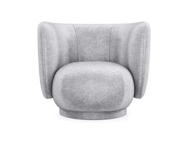Кресло Lucca вращающееся светло-серого цвета