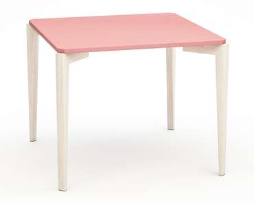 Стол обеденный Quatro Compact с розовой столешницей
