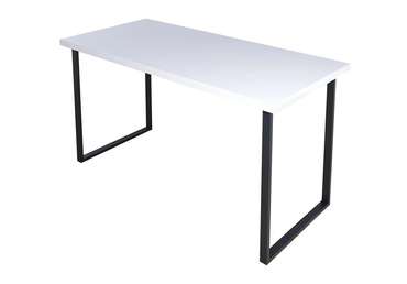 Обеденный стол Loft 140х60 черно-белого цвета