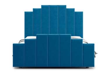Кровать Velino 140х200 сине-голубого цвета с подъемным механизмом