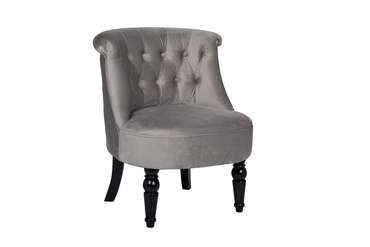 Кресло низкое серого цвета