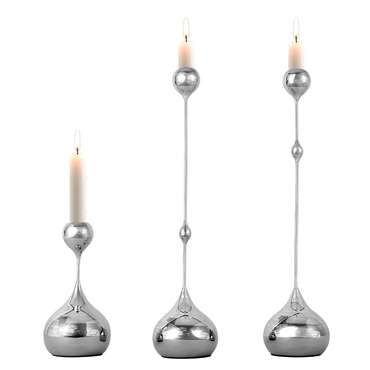 Подсвечник ArtHomeDecor DROP 6917 M SILVER