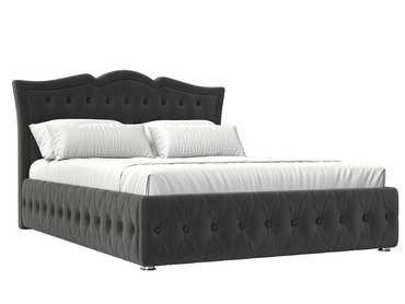 Кровать Герда 160х200 темно-серого цвета с подъемным механизмом