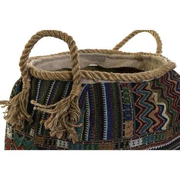 Корзина DKD Home Decor 30 x 30 x 30 cm Натуральное волокно Boho (2 штук)