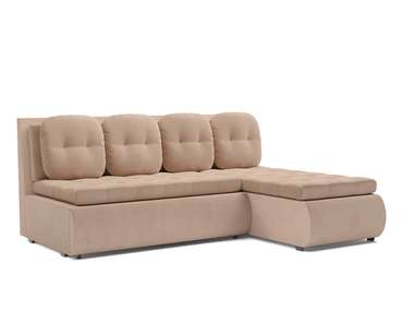 Угловой диван-кровать Кормак бежевого цвета
