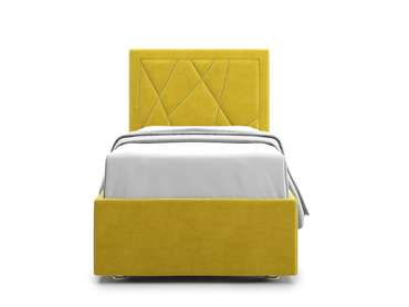 Кровать Premium Milana 3 90х200 желтого цвета с подъемным механизмом