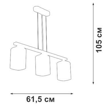Люстра V3996-0/3S, 3xE27 макс. 40Вт