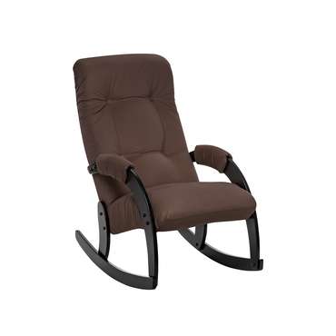 Кресло-качалка Модель 67 коричневого цвета