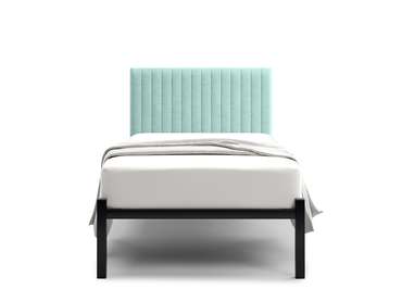 Кровать Лофт Mellisa Steccato 90х200 бирюзового цвета без подъемного механизма