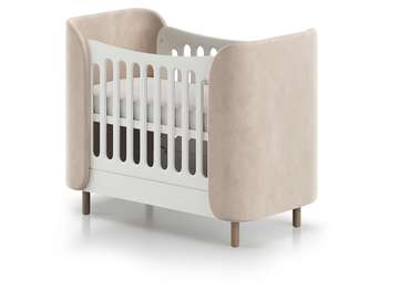 Кроватка Kidi Soft mini 60х120 бежевого цвета