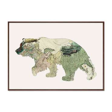 Репродукция картины на холсте Большая Россия, Хозяин тайги, 2016г.