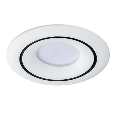 Круглый встраиваемый светильник Levigo из металла белого цвета