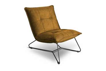 Кресло Чарли горчично-коричневого цвета