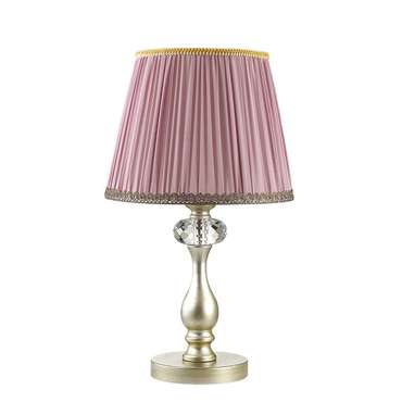 Настольная лампа Odeon Light Gaellori с розовым абажуром 