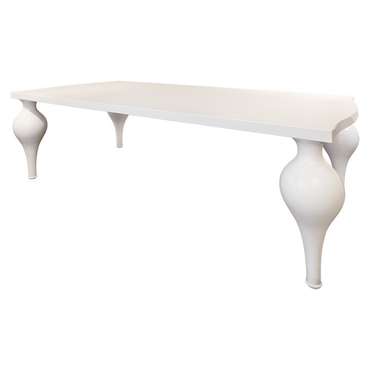 Обеденный стол Palermo с отделкой белым блестящим лаком