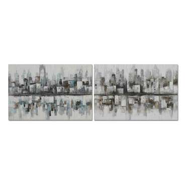 Картина 120 x 2,8 x 80 cm Абстракция Loft (2 штук)