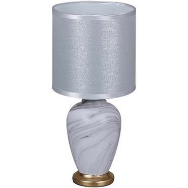 Настольная лампа 98474-0.7-01 WT (ткань, цвет серебро)