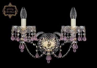 Хрустальное бра Art Classic 45597 10.24.2.165.XL.Gd.V7010 подсвечник с подвесками