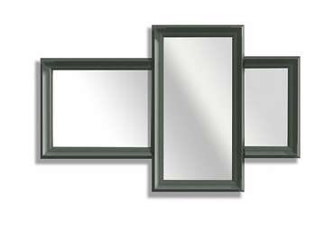 Зеркало настенное Сакраменто черно-серого цвета