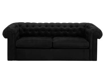 Диван-кровать Chesterfield черного цвета