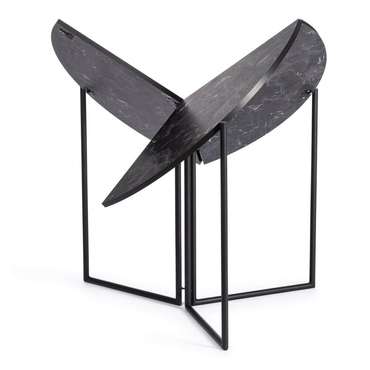Обеденный складывающийся стол Yoop черного цвета