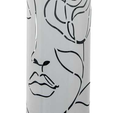 Корзина для зонтов Белый лицо 19 x 49 x 19 cm