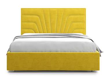 Кровать Premium Milana 140х200 желтого цвета с подъемным механизмом