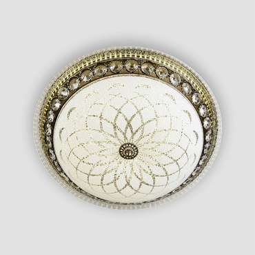 Потолочный светильник L1107-500 AB (стекло, цвет белый)