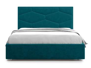 Кровать Premium Milana 4 160х200 зеленого цвета с подъемным механизмом