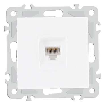 Розетка Ethernet RJ-45 без рамки 206.45-1.white