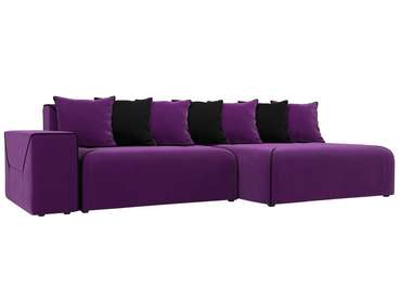 Угловой диван-кровать Кёльн фиолетового цвета правый угол