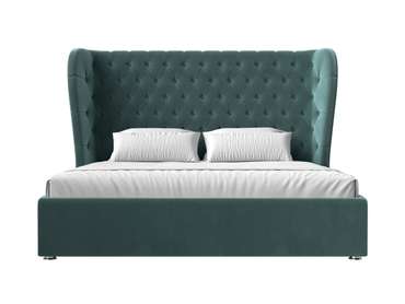 Кровать Далия 180х200 темно-бирюзового цвета с подъемным механизмом