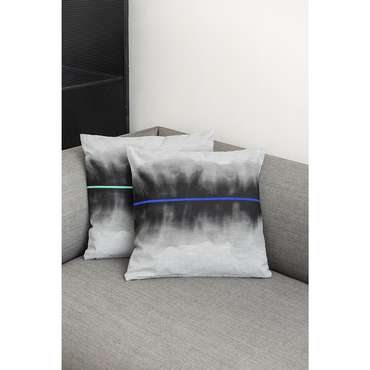 Чехол на подушку из хлопка Slow Motion 45х45 серого цвета