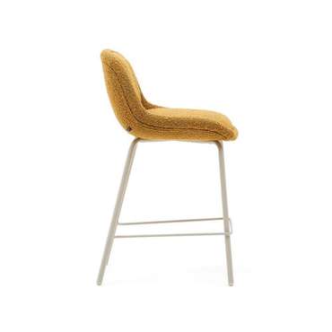 Полубарный стул Aimin горчичного цвета