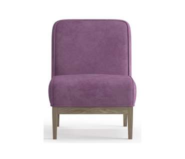 Кресло из велюра Арагорн сиреневого цвета