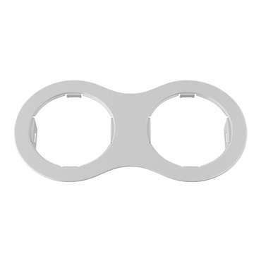 Рамка DOMINO Double ROUND МR16 БЕЛЫЙ