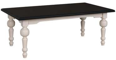 Журнальный столик Брюгге с сосновой столешницей темно-коричневого цвета