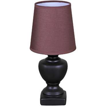 Настольная лампа 96201-0.7-01 dark brown (ткань, цвет коричневый)