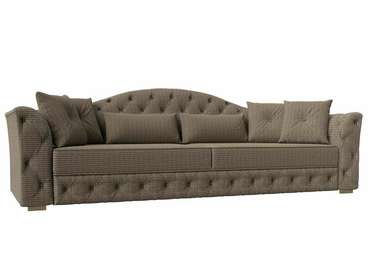 Прямой диван-кровать Артис бежево-коричневого цвета