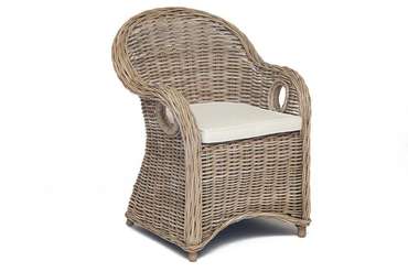 Кресло Maisonet из натурального ротанга c подушкой