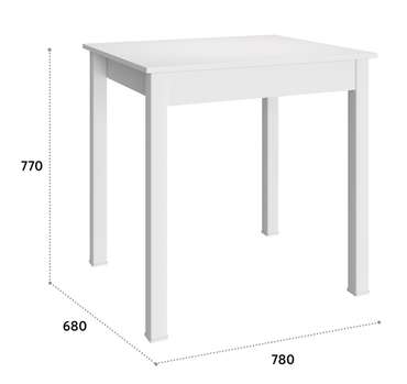 Обеденный стол Стол белого цвета