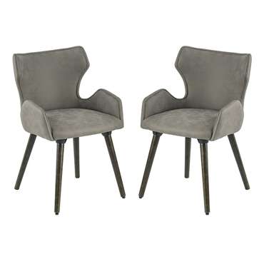 Набор из двух стульев серого цвета